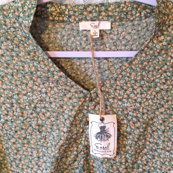 FLOWY DEEP GREEN DRESS - Picture 7 of 7